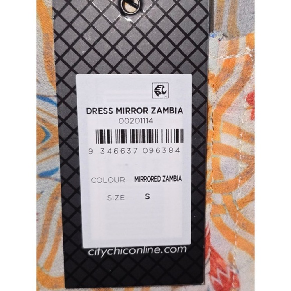 City Chic Mirrored Zambia Multicolor Women's Convertible Dress Plus Size 16 New‎ - Picture 8 of 8